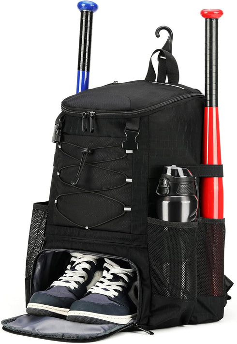 Softball Bag - Lightweight Baseball Bat Bag for Youth Girls Adults with Shoe Compartment and Fence Hook