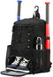 Softball Bag - Lightweight Baseball Bat Bag for Youth Girls Adults with Shoe Compartment and Fence Hook