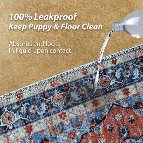 48" x48" nunubaby Washable Pee Pads for Dogs, Stylish, Non-Slip and Leak-Proof Pee Pads. Reusable Potty Pads for Dogs