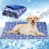 Langsprit Dog Cooling Mat, Washable Non-Toxic Cooling Pads for Dogs & Cats, Summer Sleeping Kennel Mats, Small Ice