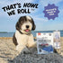 Polkadog Cod Skins for Dogs (2oz Shortie) - Single Ingredient Wild-Caught Fish Skin Dog Treats, Grain Free