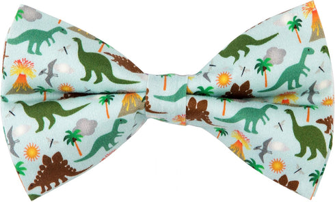Dinosaur Dog Bow Tie, Detachable Bowtie, Adjustable Collar for Small Medium Large Dogs