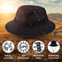 Obling Sun Hat for Men Women, Fishing Hat UPF 50 Wide Brim Bucket Safari Boonie