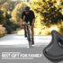 HaureiGi Bike Seat, Bicycle Seat for Men Women,Compatible with Peloton, Spin Bike, Road or Exercise Bikes,Comfort Seat