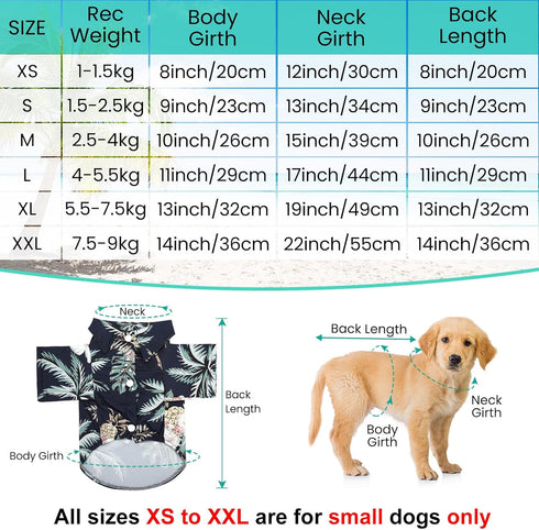 4 Pieces Pet Summer T-Shirts Hawaii Style Floral Dog Shirt Hawaiian Printed Pet T-Shirts Breathable Cool Clothes Beach Seaside Puppy Shirt Sweatshirt for Small Puppy (Cute Style, Medium)