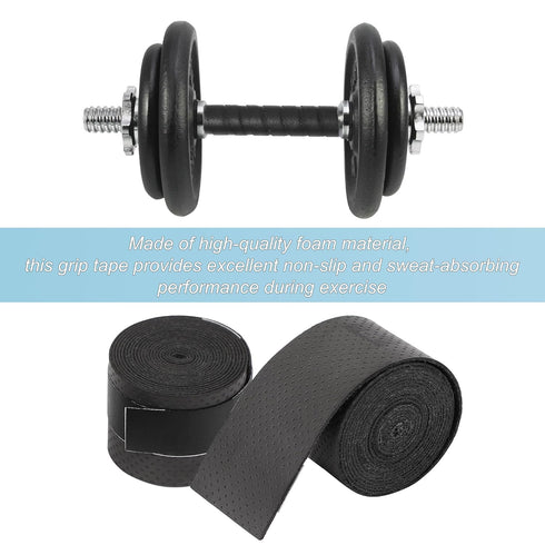 uxcell Foam Nonslip Grip Tape, 2pcs Non Slip Wrap for Tennis Racket Handle, Sports and Gym Equipment