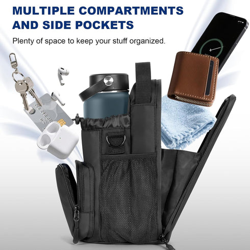 Magnetic Gym Bag Water Bottle Holder for Men and Women, Upgraded Magnetic Gym Bag, Water Bottle Holder With Strap
