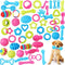 Jenaai 50 Pack Puppy Chew Toys for Teething, Soft Interactive Dog Toys, Assorted Styles for Small Dogs Anxiety Relief
