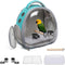 Bird Carrier Cage, Pet Travel Carrier Backpack, Green, with Standing Perch and Food Bowl