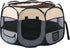 Pet Puppy Dog Playpen, Portable Foldable Cat Tent Crate, Indoor Outdoor Playground 29x16 (Grey)