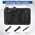 Gun Safe Door Organizer with Strong Adhesive Hook &Loop and Magnet Tape Two Way Mount, Elastic Gun Safe Pistol &Mag