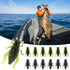 Ownsig 40 Pcs Black Cricket Shape Fishing Soft Lures, Super Simulate Insect Artificial Bait
