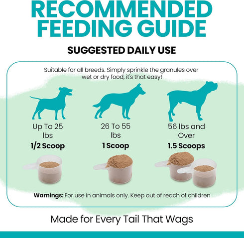 4 oz Immune, 5cc Sea Kelp Powder for Dogs - Thyroid, Dental & Plaque Support, Skin & Coat - Chew + Heal Labs