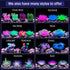 Soft Silica Gel Aquarium Decorations Glow in The Dark, Glowing Coral Ornaments for Fish Tank (Purple, Anemone)