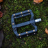 Funn Black Magic Plastic Flat Mountain Bike Pedal Set, Lightweight Wide Platform for MTB/BMX/Urban Riding