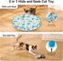 3 ZOMISIA Interactive Cat Toy Ball, Hide and Seek Cat Toys in Play Mat, Moving Rolling Kitten Toys for Indoor Bored