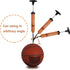 SKOLOO 10" Portable Hand Air Ball Pump Inflator Kit with Nozzle, Needle, Extension Hose for Sports Balls