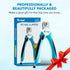 Boshel Large Dog Nail Clippers with Safety Guard to Avoid Over-Cutting Nails and Free Nail File, Razor Sharp Blades