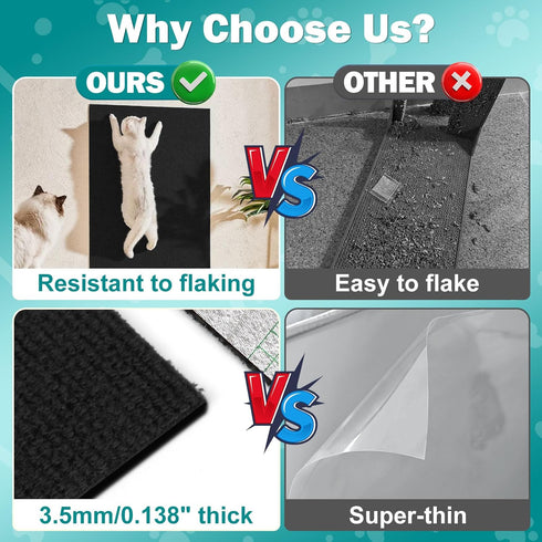 23.6x15.8 Scratching,Trimmable ENONCI Couch Wall Corner Protection for Indoor Cats,Anti Scratch Furniture Protector