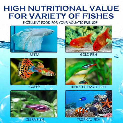 Vorenzyme 100% 4.5oz Freeze Dried Brine Shrimp Cubes Natural HighProtein Fish Food for Tropical, Marine & Freshwater