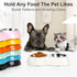 Double Dog Bowl Set, Two 6.9 fl oz Stainless Steel Bowls & Elevated Base, Ideal Feeding Solution for Small to Large Pets