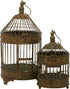 Deco 79 Vintage Metal Birdcage, Fit for Flowers, Planter, Candles, 24", 16"H, Bronze