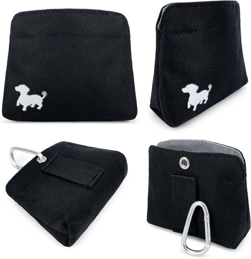 Pocket Sized Dog Treat Pouch for Pet Training - Small Dog Treat Pouch with Magnetic Closure for Dog Walking