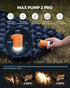 FLEXTAILGEAR Portable Air Pump MP2 Pro Electric Air Pump, Rechargeable Battery Air Mattress Pump, Ultralight Inflator
