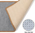 FUKUMARU Cat Scratcher Mat, 23.6 X 15.7 Inch Natural Sisal Mats, Horizontal Floor Scratching Pad, Protect Couch