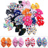 PET SHOW 50Pcs/25Pairs Paw Pattern Small Dog Hair Bows Bulk with Rubber Bands for Medium Dogs Cats, Puppy Shih Tzu