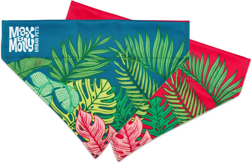 Max & Molly 2-in-1 No-Tie Reversible Pet Bandana - Vibrant Designs, Durable & Machine-Washable for Cats & Dogs