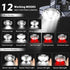 Rechargeable Headlamp, 20000 High Lumen 5 LED Head Lamp with Red White Light, IPX4 Waterproof for Outdoor Gear