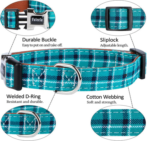 Soft &Comfy Bowtie Dog Collar,Detachable and Adjustable Bow Tie Collar,for Small Medium Large Pet (Large(Pack of 1), Green)