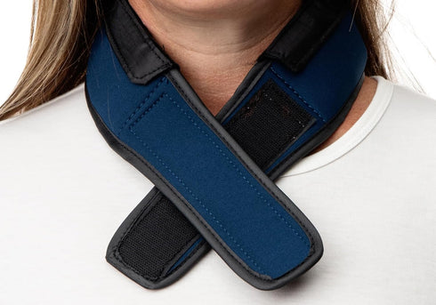 FlexiFreeze Cooling Collar - Personal Ice Wrap for Neck (Navy Blue)