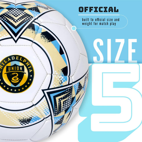 MLS 5 Franklin Sports Official Team Soccer Balls - Official Size Soccer Balls - Regulation Size + Weight Soccer Ball