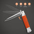 GVDV Folding Pocket Knife, 7Cr17 Stainless Steel EDC Knife with G10 Handle, Safety Liner-Lock, Orange