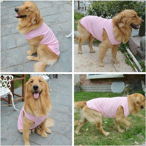 Lovelonglong 2019 Summer Pet Clothing, Dog Clothes Blank T-Shirts, Ribbed Tanks, Thread Vests for Large Medium Small