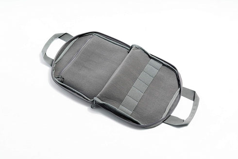 LA Police Gear Tactical Soft Pistol Case, Nylon Handgun Storage Case, Grey