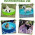 Furrybaby Foldable Dog Pool, Portable Pet Pool for Large Dogs, Indoor and Outdoor Use (Green, 47'')