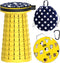 ALEVMOOM Upgraded Telescoping Collapsible Stool with Cushion, Folding Stool with Printing Portable