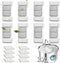 Cat Water Fountain Filter Replacement 16 Packs for UPAWPIA 3.2L Pet Water