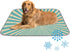 imiBBWQu Cooling Pad Sky Blue Stripes Vintage Pet Mat for Outdoor Washable Dog