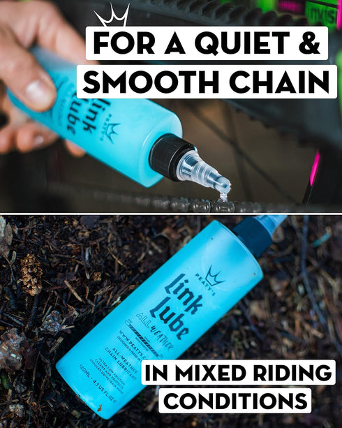 120mL/ 4 oz. Peaty's LinkLube All-Weather Bicycle Chain Lubricant