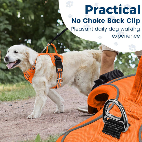 Funfox Dog Harness No Pull - Adjustable Pet Vest Harness for Small Dogs, Super Soft Material with Reflective Features