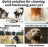 LEOARWE 3-in-1 Pet Wipes Kit for Dogs & Cats - Pet Cleaning Gloves, Ear Cleaner Finger Wipes & Body Wipes