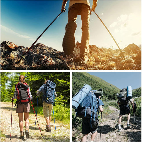 PATIKIL Trekking Pole Tips Accessories Set, 6 Pack Cane Hiking Stick Tip Protectors for Outdoor Climbing