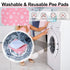 6 Pack 16" 24" BEAUTYZOO Washable Pee Pads for Dogs, Reusable Puppy Pads for Potty Training, Waterproof Super Absorbent