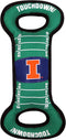 Pets First NCAA Football Field Dog Toy, Illinois Fighting Illini, Tough & Durable, 1 Count for Tug, Toss, Fetch