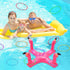 Voiiake Pool Floats Toys Games Set, Inflatable Cross Ring Toss Game Toy with 6pcs Rings for Family, Kids, Adults,