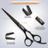 GEMEK 7.0in Titanium Professional Dog Grooming Scissors Set, 6 in 1 for Dogs and Cats